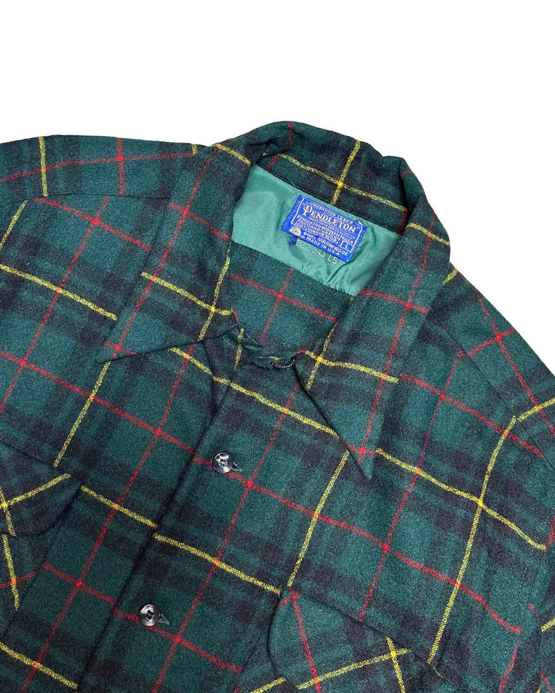 80s 펜들턴 버진 울 체크 셔츠 made in usa 상품이미지3