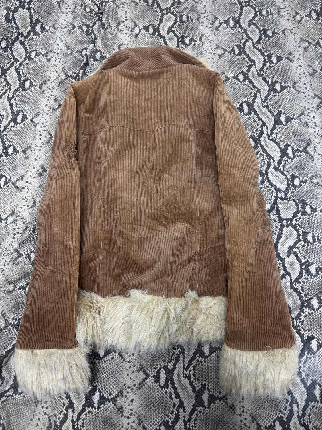 Pinterest Mood Fur Trimming Brown Jacket 상품이미지8