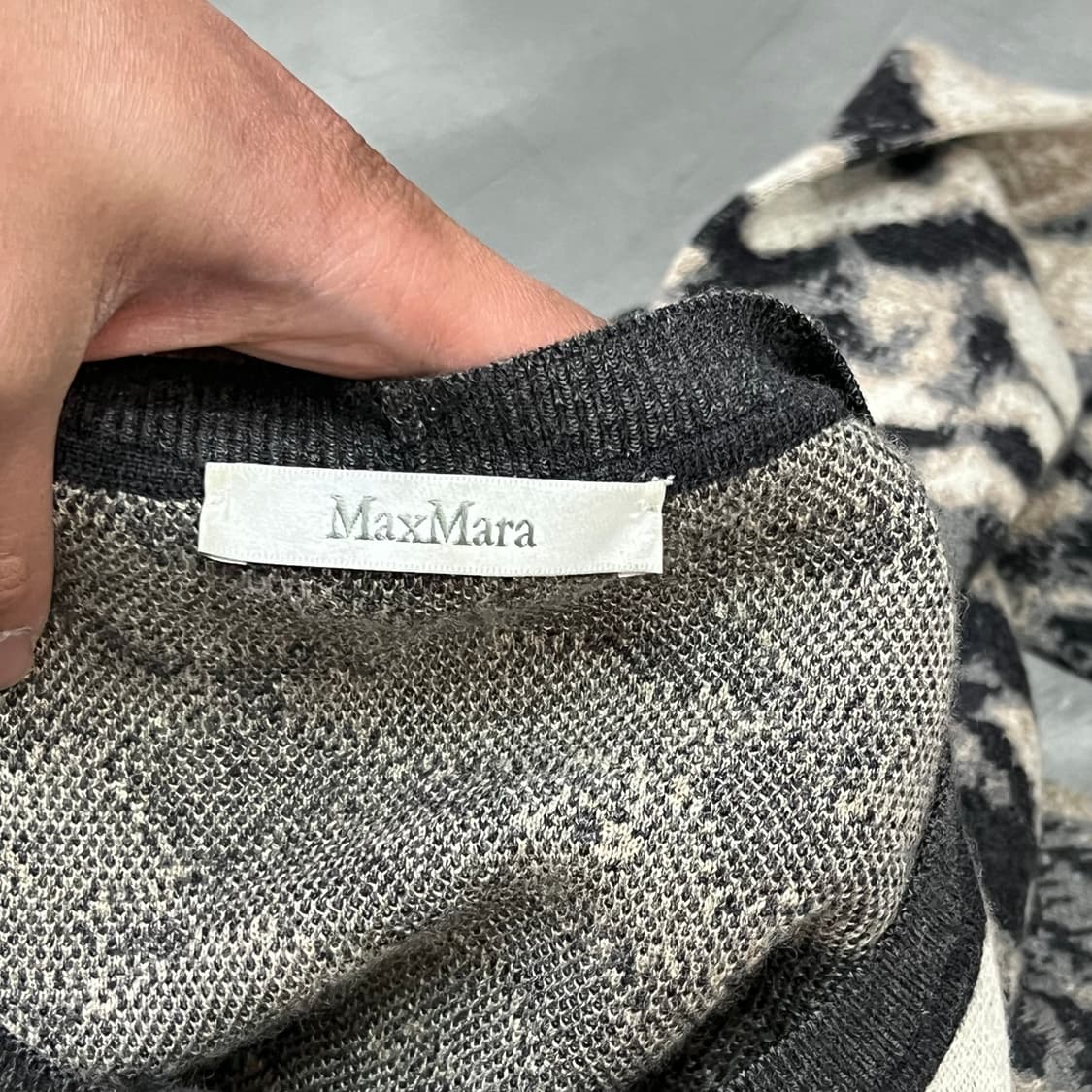  막스마라 캐시미어 블렌드 멀패턴 니트 +명품감정서 y15848 상품이미지6