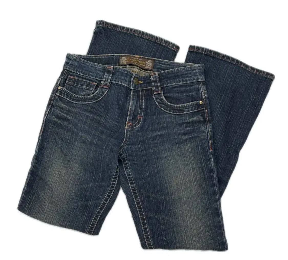 👾y2k 레트로 코디세트👾 부츠컷 로우라이즈 데코라 빈티지 일본  상품이미지4