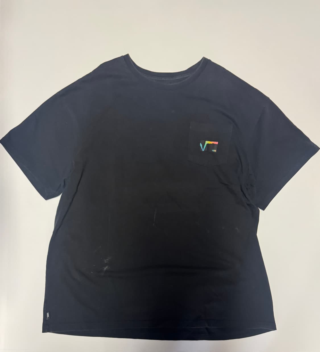 반스 Vans 뒷프린팅 오버핏 반팔 티셔츠 블랙 XL ~ 2XL 블랙 상품이미지2