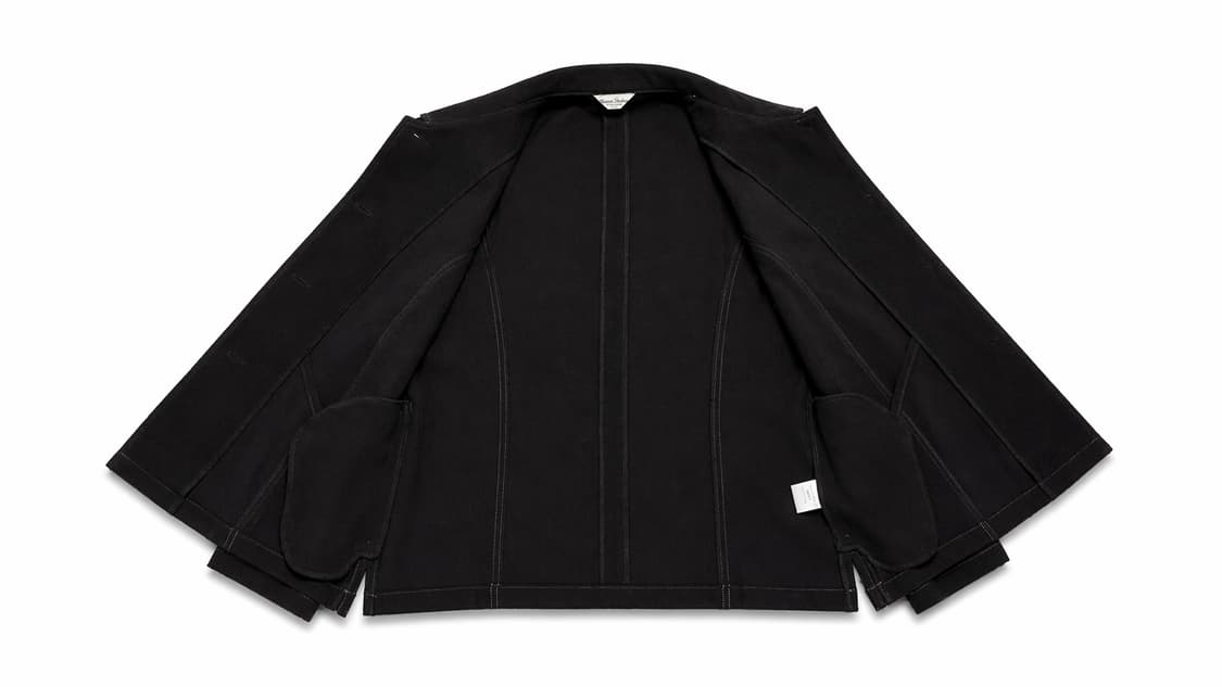 JPN 00s 일본 빈티지 y2k 모리걸 딥브라운 블랙 미니멀 자켓 상품이미지4