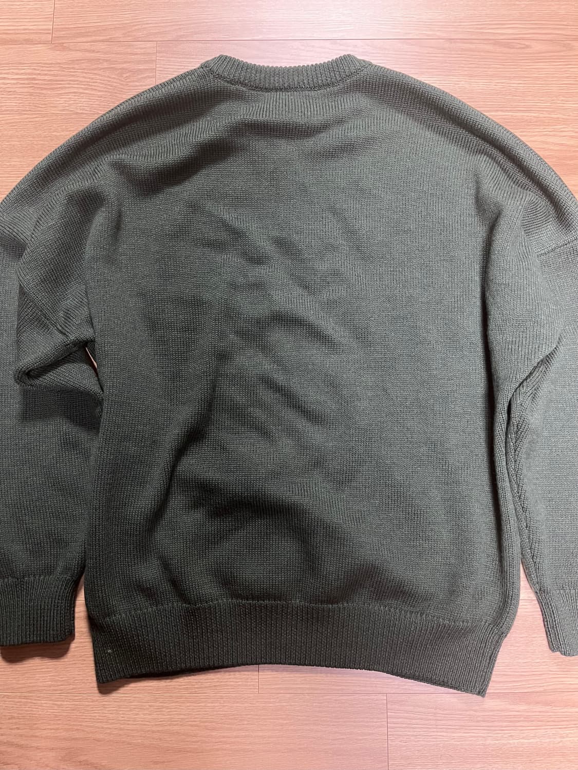 032c 오버핏 니트 스웨터 올리브 카키 L 상품이미지5