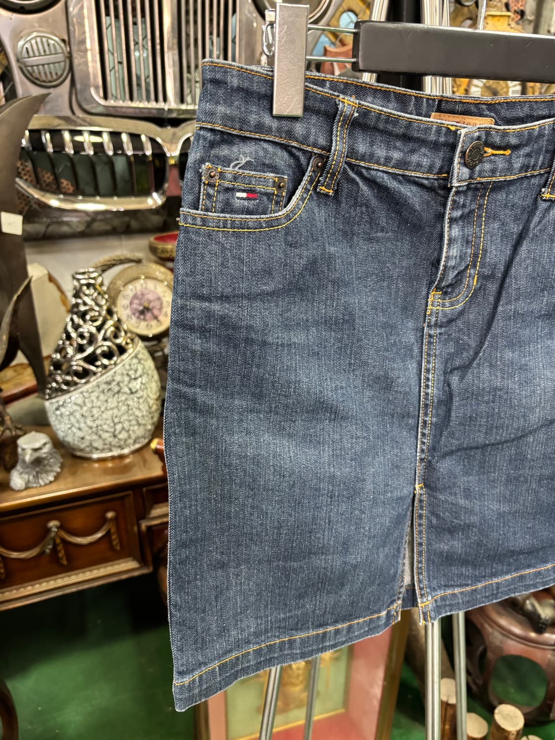 타미진스(Tommy Jeans) 중청 데님 미니 스커트 상품이미지3