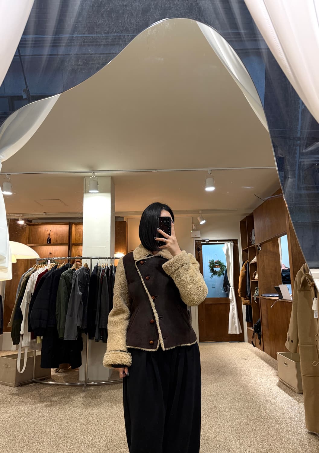 이태리 시어링 레더 무스탕 자켓 상품이미지2