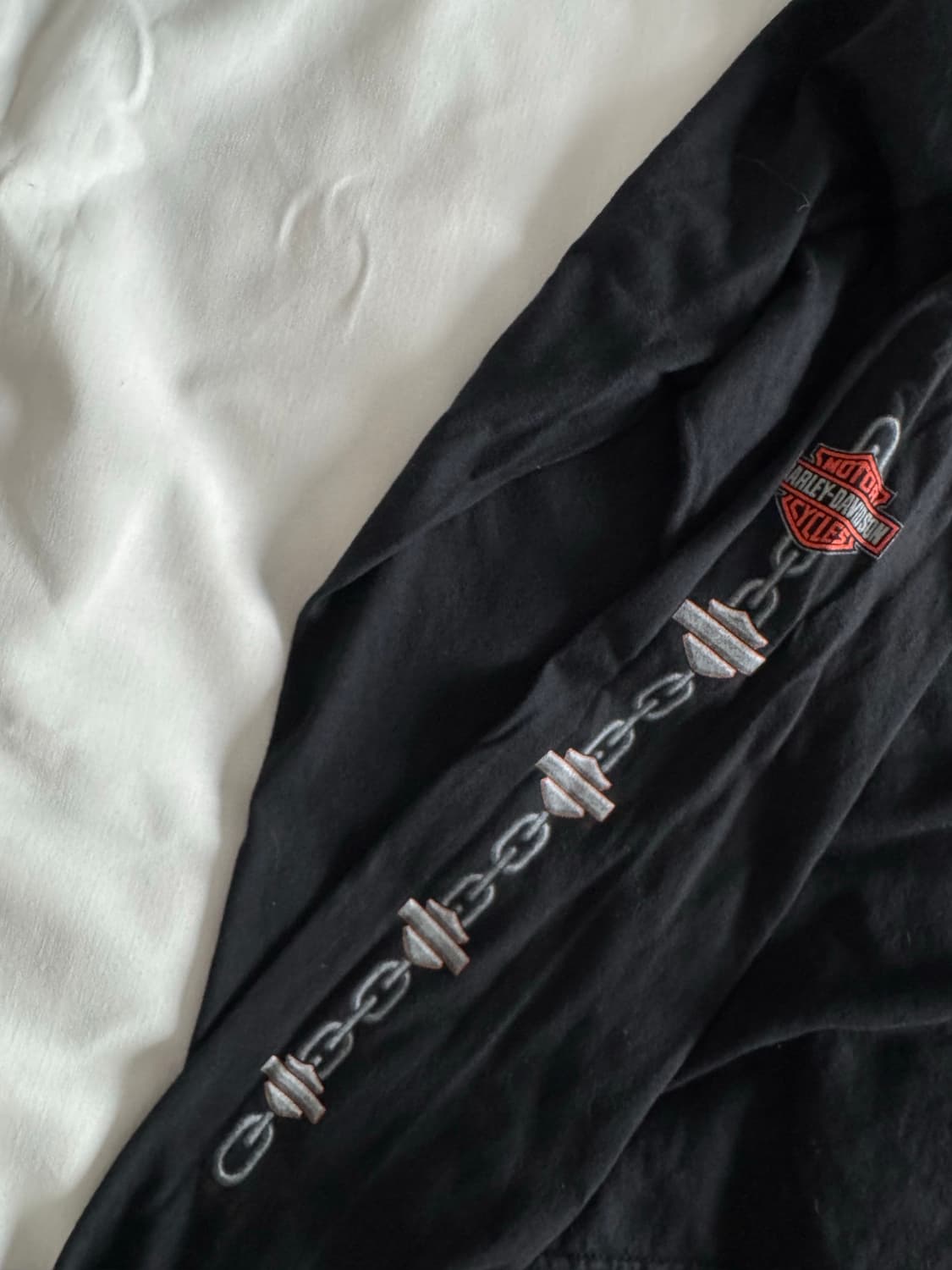 [주말할인][2XL] 빈티지 할리데이비슨 리프린팅 실드 롱슬리브 티셔츠 상품이미지6