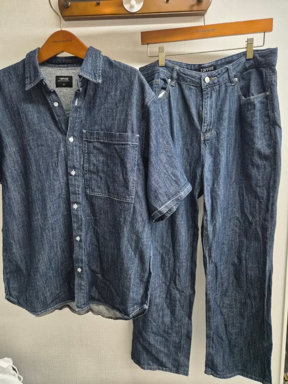 XL) 토피 데님 셋업 팝니다 상품이미지1