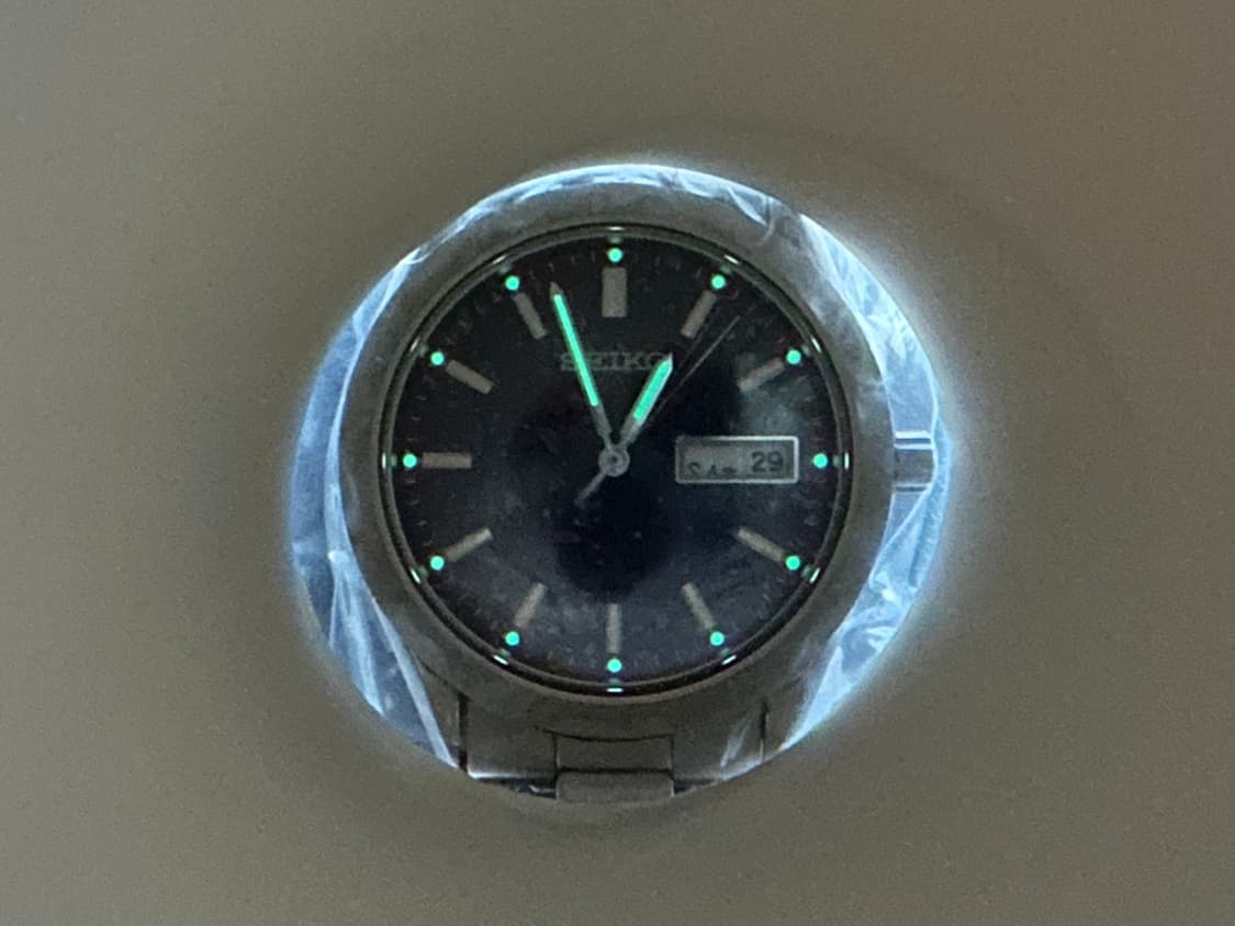 [빈티지] 세이코 쿼츠 7N43-9080 블루 네이비판 데이데이트 상품이미지8