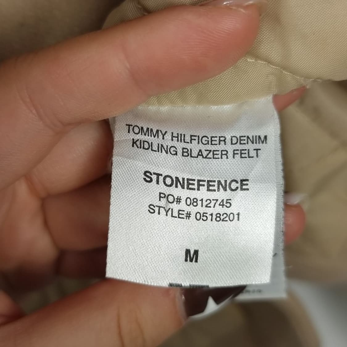 타미힐피거 모직 슬림 바시티 자켓 M16407 상품이미지8