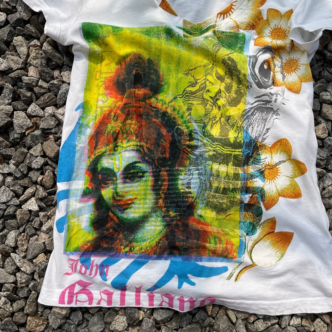 존 갈리아노(John Galliano)  그랙픽 브이넥(실측확인) 상품이미지4