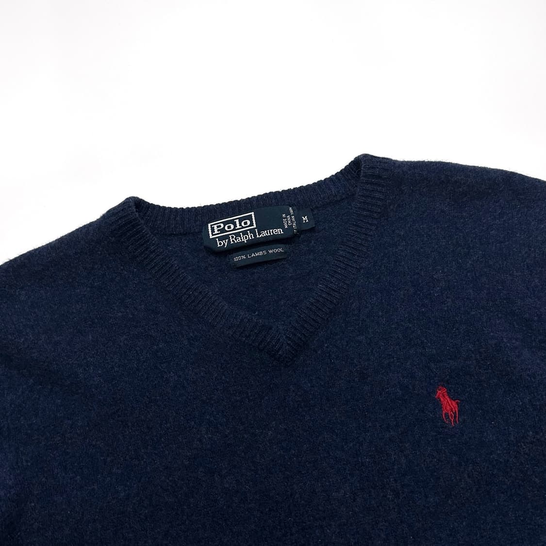폴로 램스울 브이넥 니트 상품이미지3