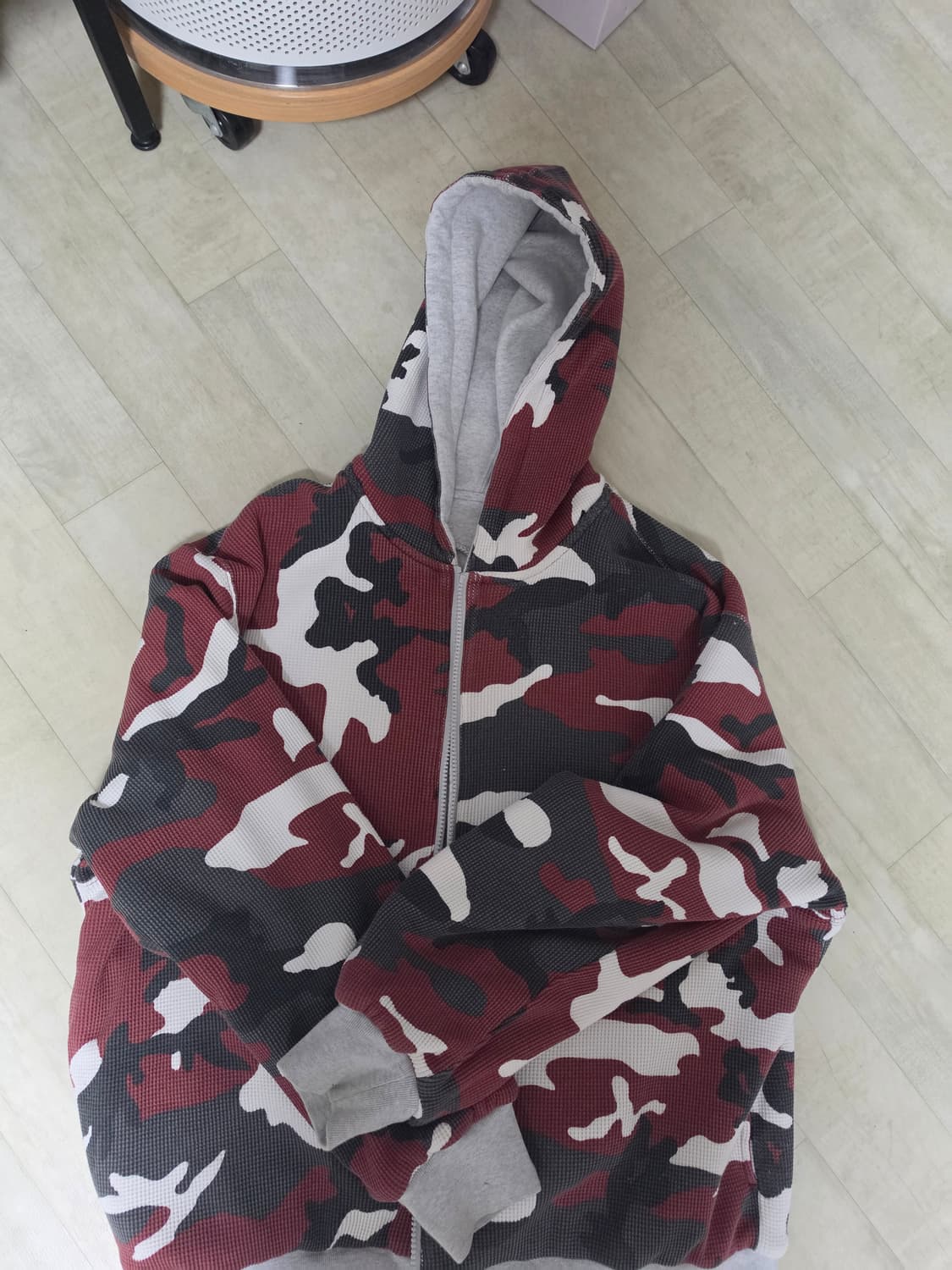 슈프림 리버시블 워크 집업 후드 스웨트셔츠 애쉬 그레이 상품이미지2