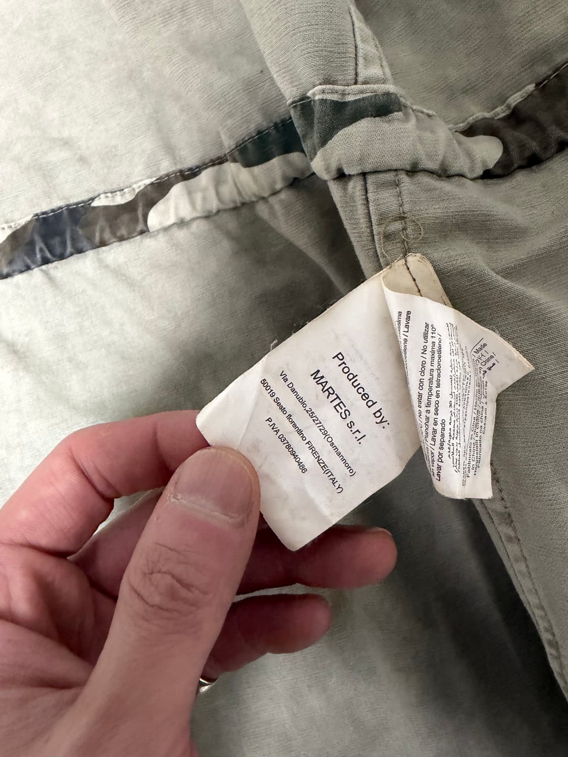 이탈리아 빈티지 Martes Srl 카모플라쥬 후드 야상 자켓 상품이미지5