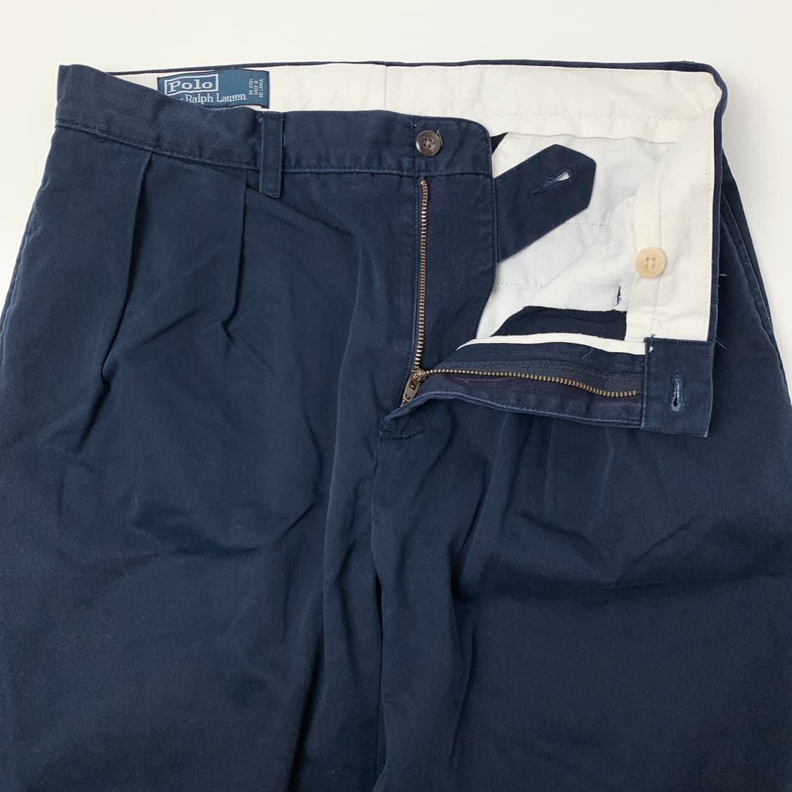 [32/정품] 폴로 랄프로렌 투턱 네이비 남성 치노팬츠
 상품이미지3