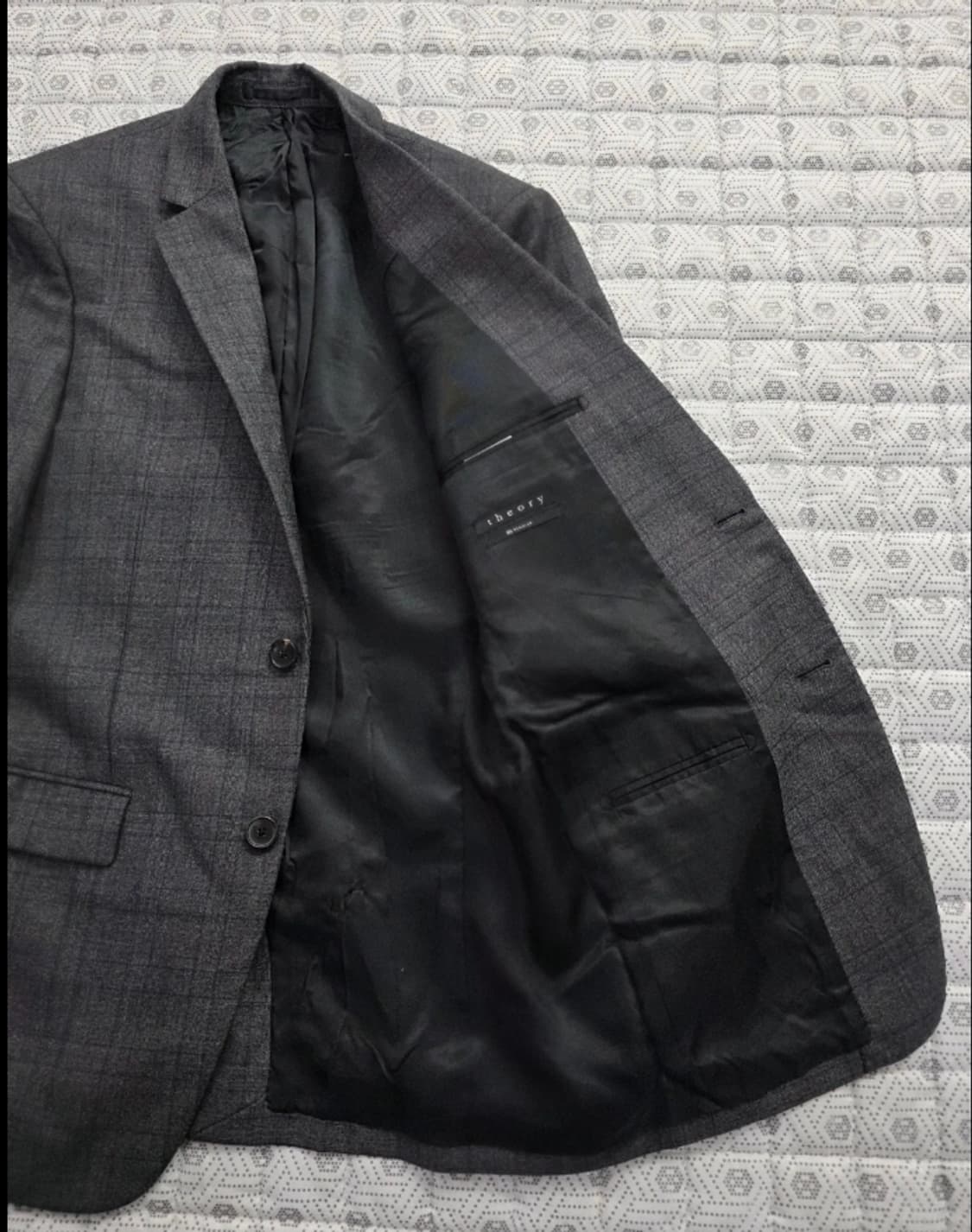 띠어리 남성 체크 자켓 Regular ~55 상품이미지4