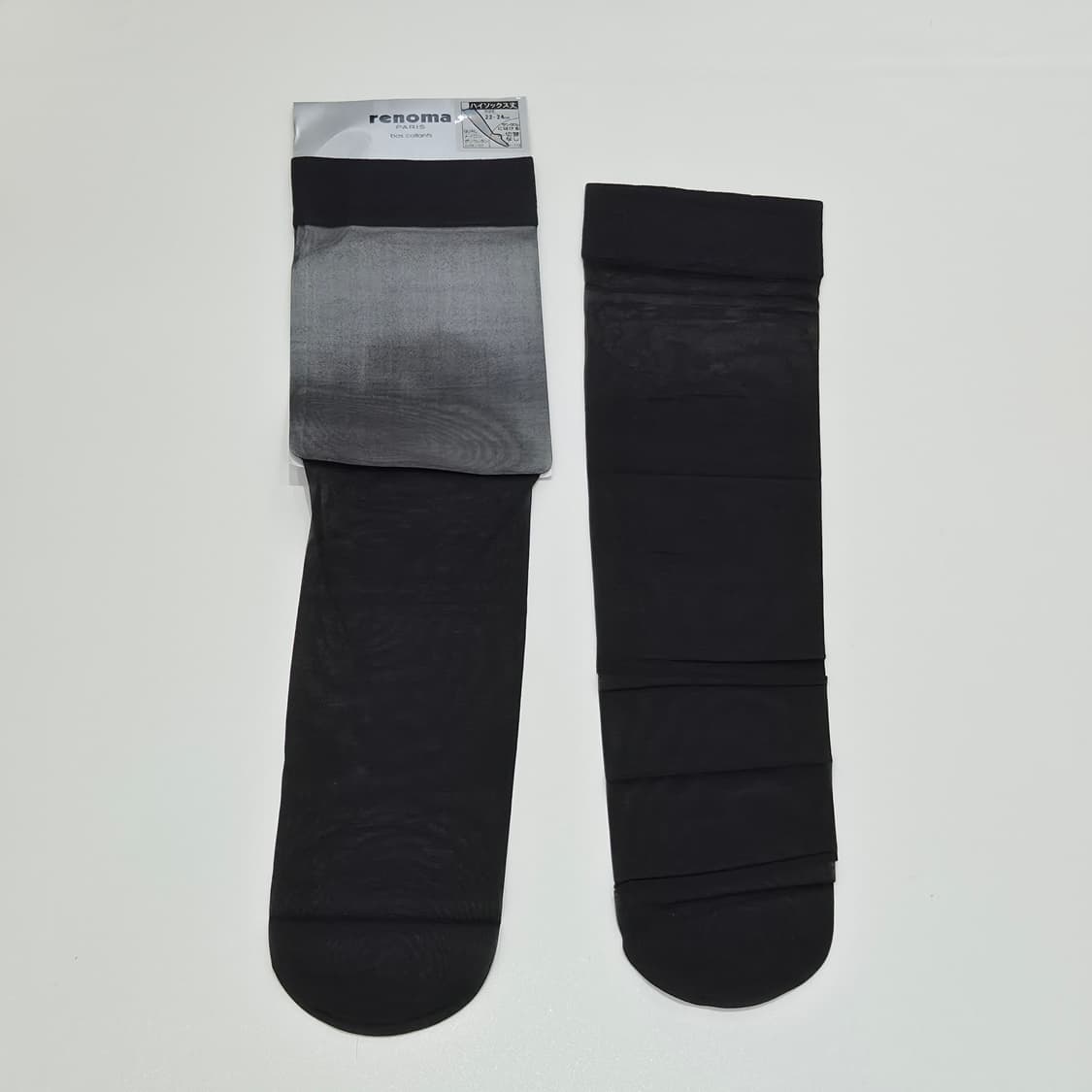 레노마 PARIS 블랙 시어 하이삭스 반스타킹 상품이미지1
