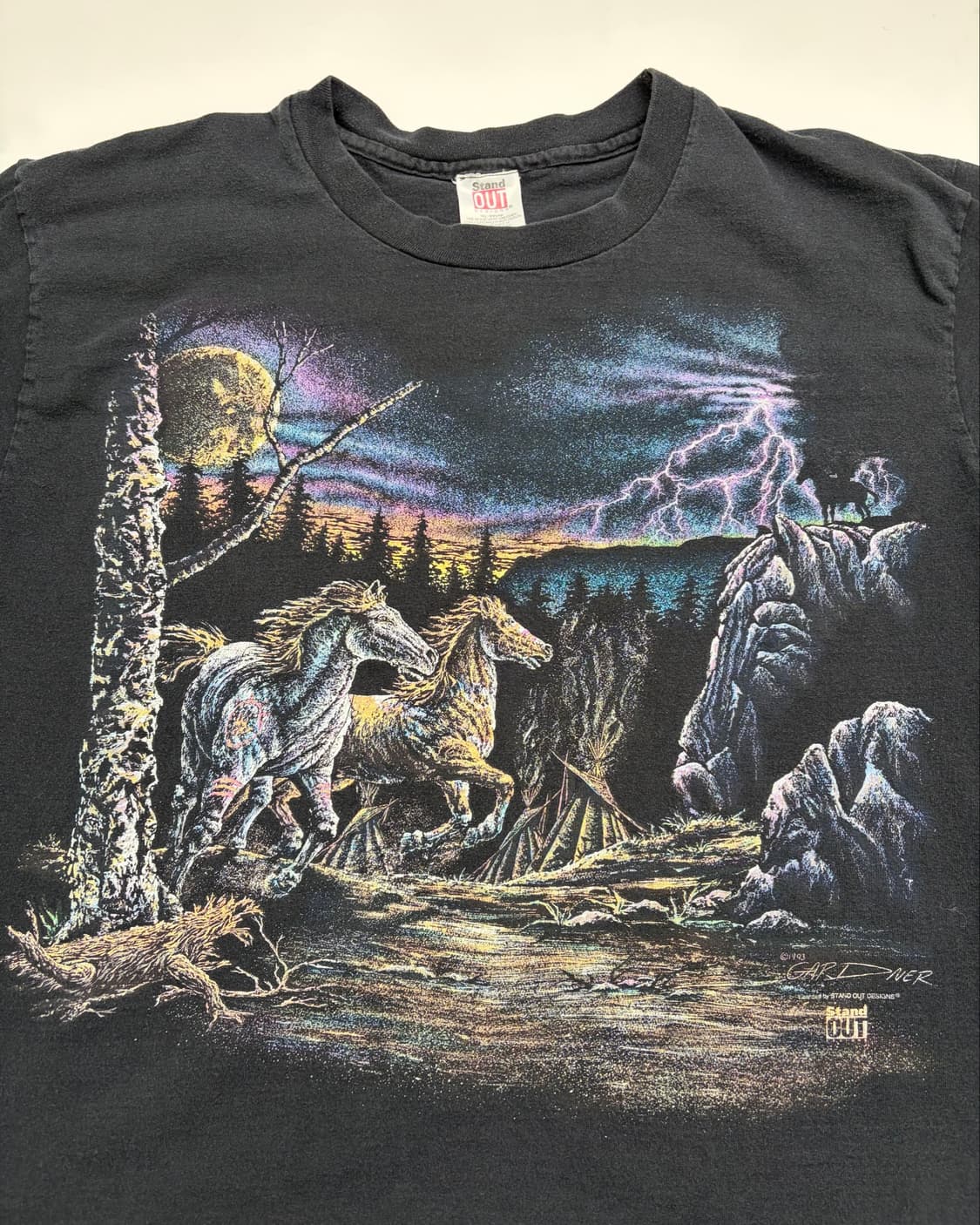 90s Horses Tee (black) 상품이미지5