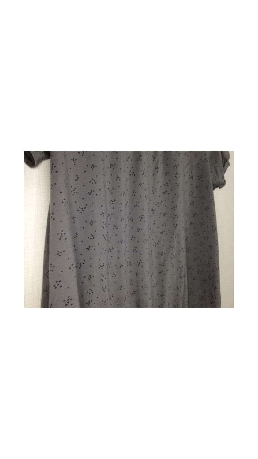 빈티지 차콜 미니 별 총총 패턴 반팔 티셔츠 상품이미지4