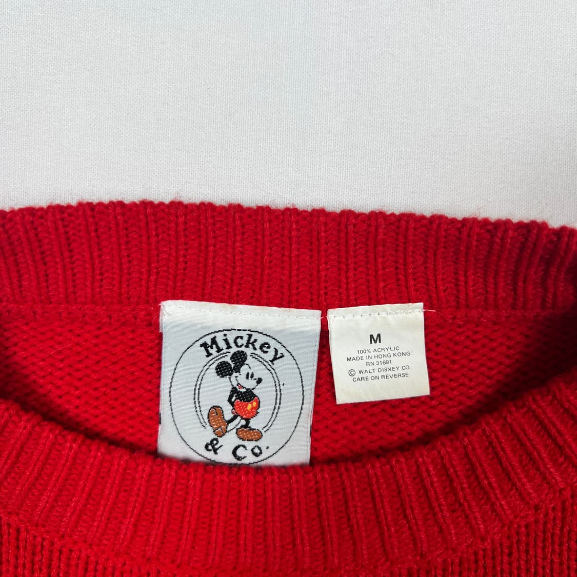 90’s 디즈니 미키마우스 카툰 멀티컬러 니트 상품이미지4