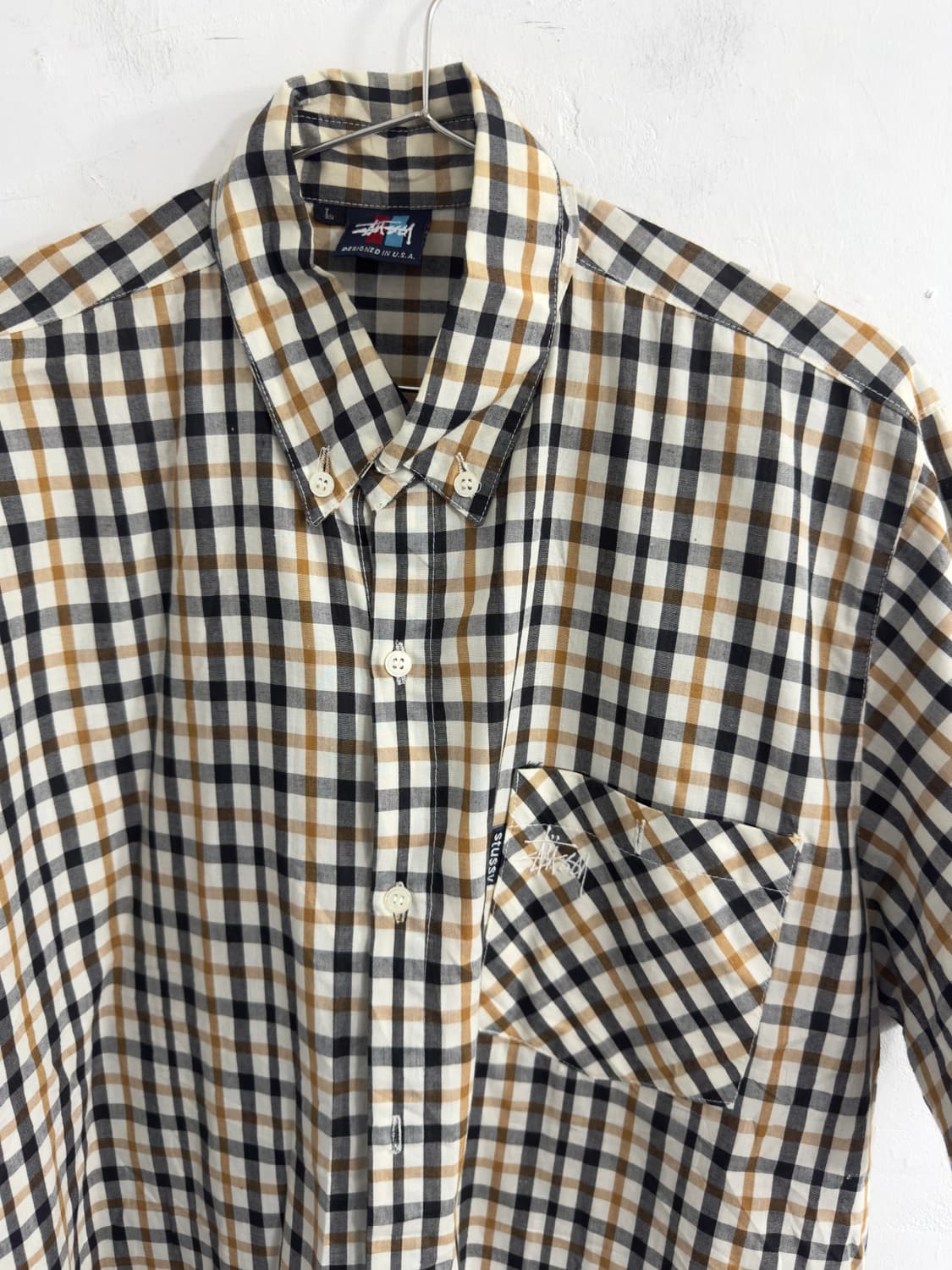 stussy check shirt 상품이미지2