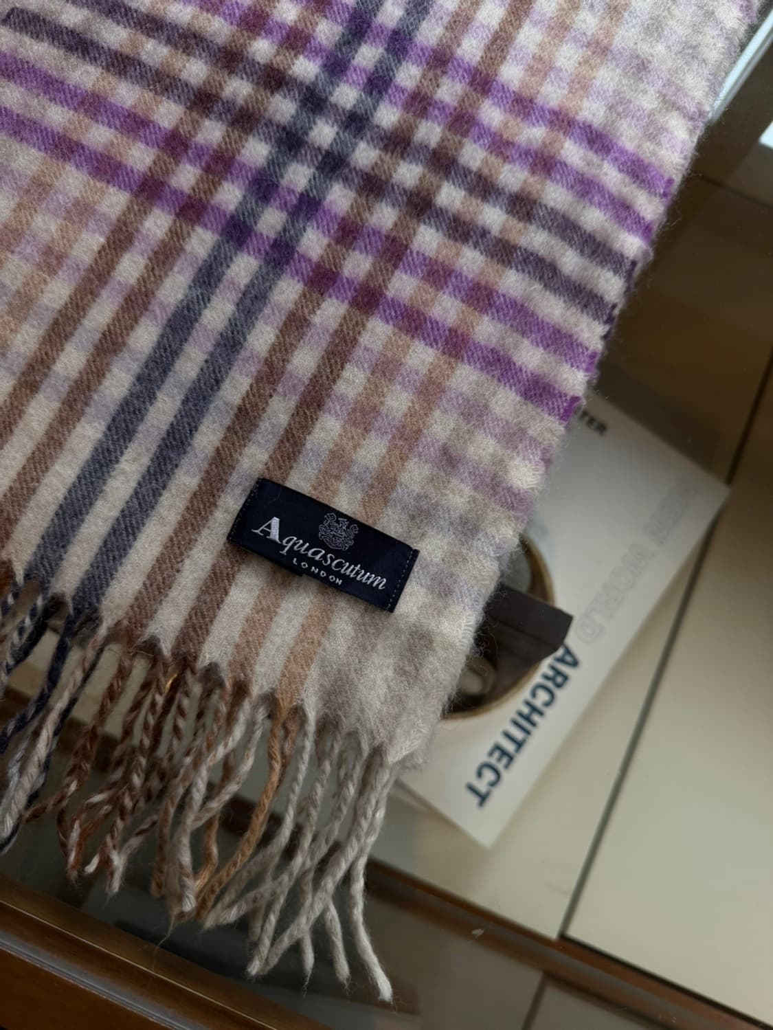 아쿠아스큐텀 캐시미어 머플러 상품이미지8