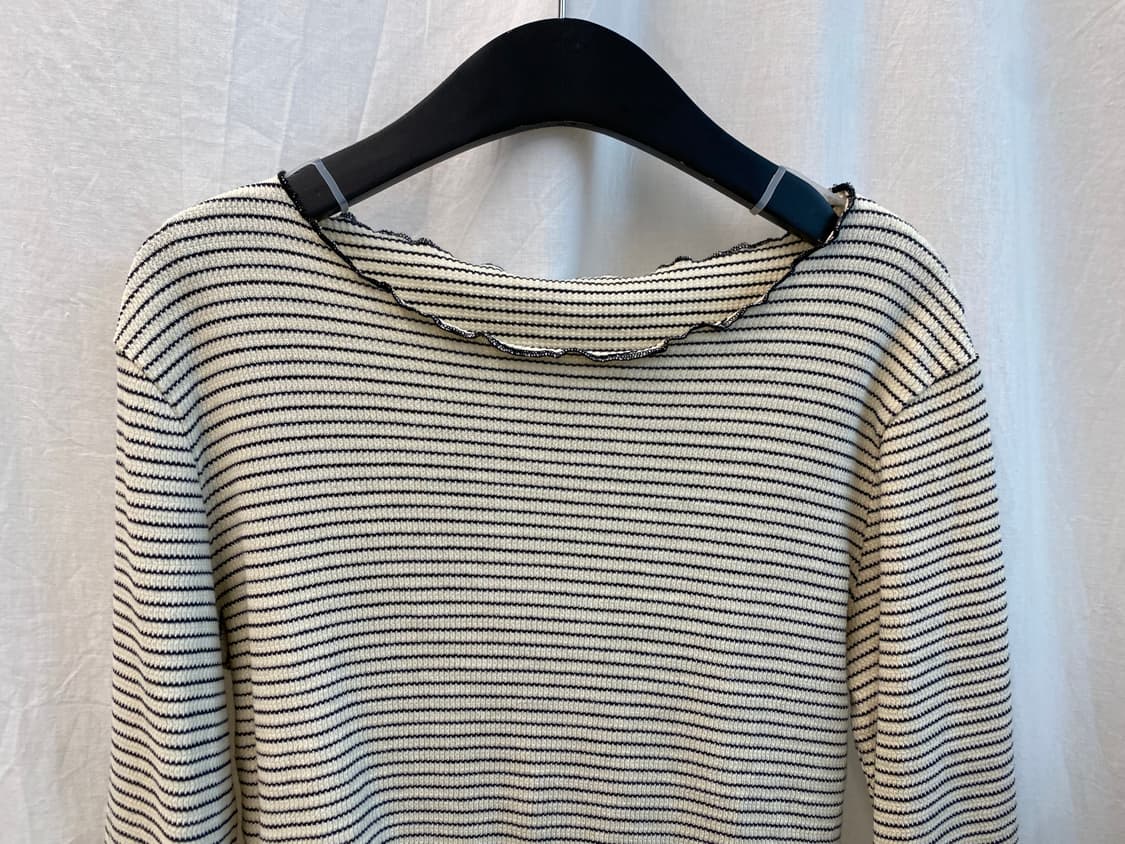 DAZY 스트라이프 골지티셔츠(L) 상품이미지3