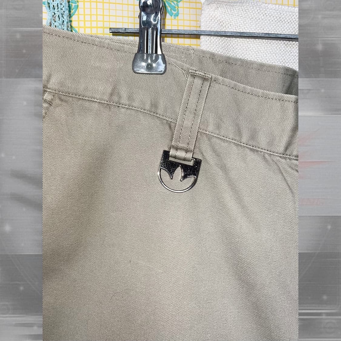 아디다스 베이지 와이드 카고 반바지 상품이미지4