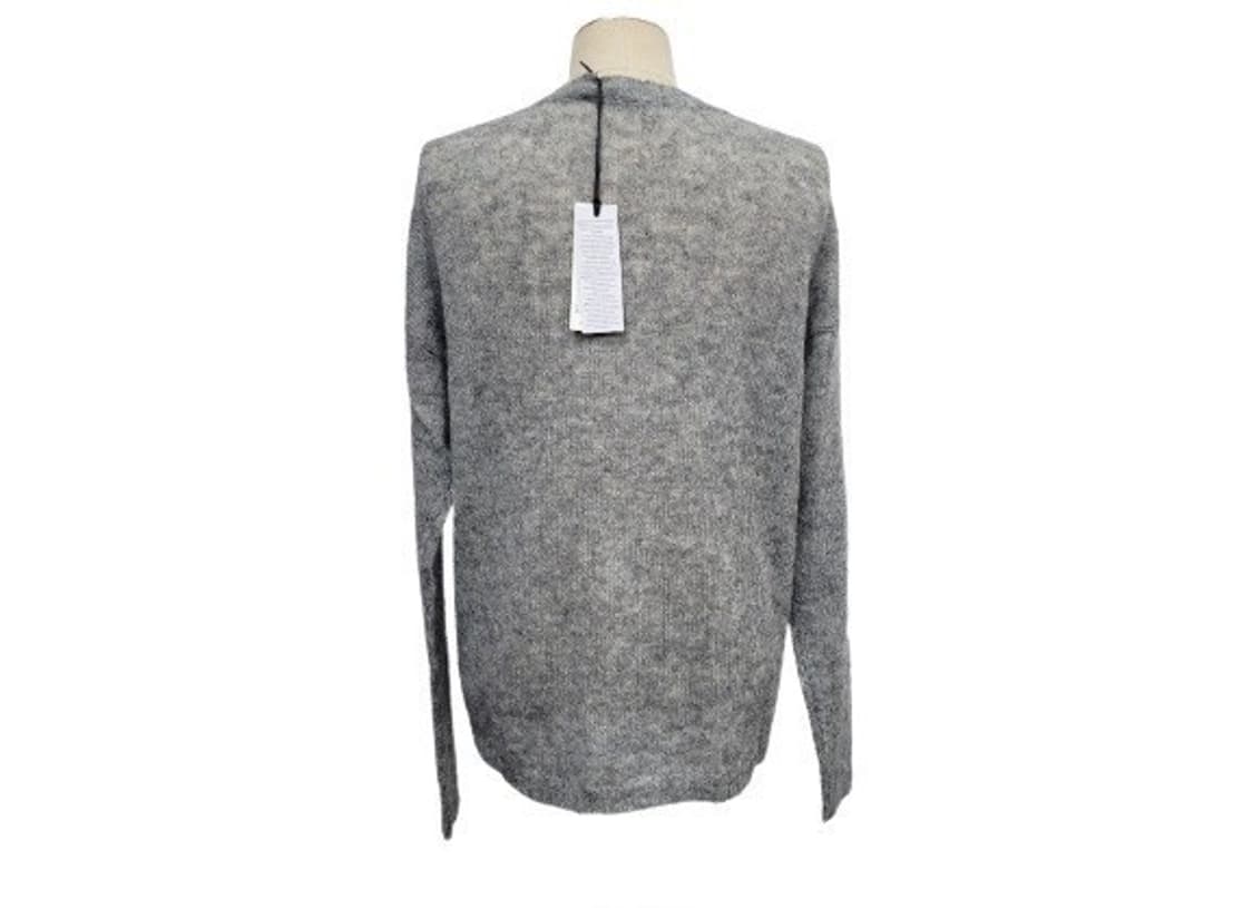 이태리 CARACTERE 플라워 그레이믹스 울니트 M 새상품 상품이미지3