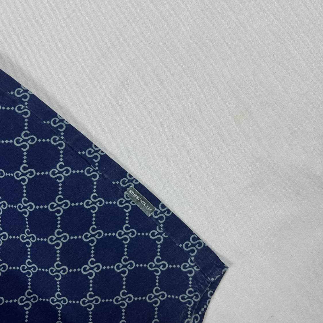 90‘s 스투시 stussy 구찌 모노그램 패러디 ss 로고 반팔셔츠 상품이미지5