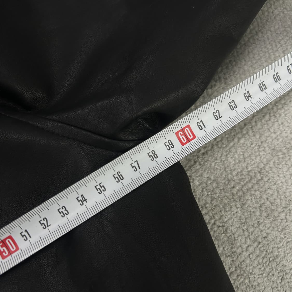 SATUR 블랙 레더 봄버 자켓 L 상품이미지4