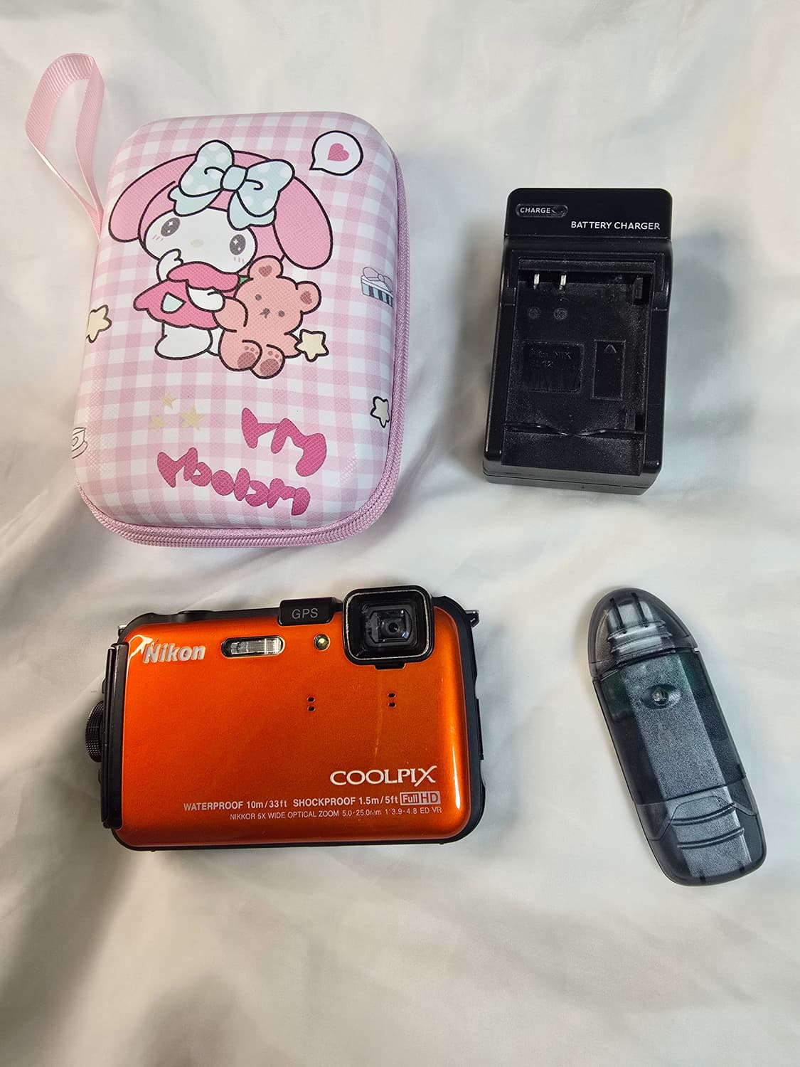 니콘 쿨픽스 aw100 주황 빈티지 디카 상품이미지1