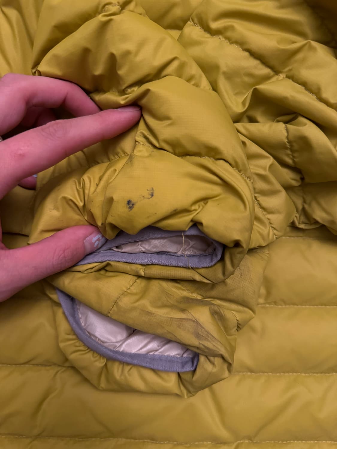 teket lightweight down jacket yellow 상품이미지4