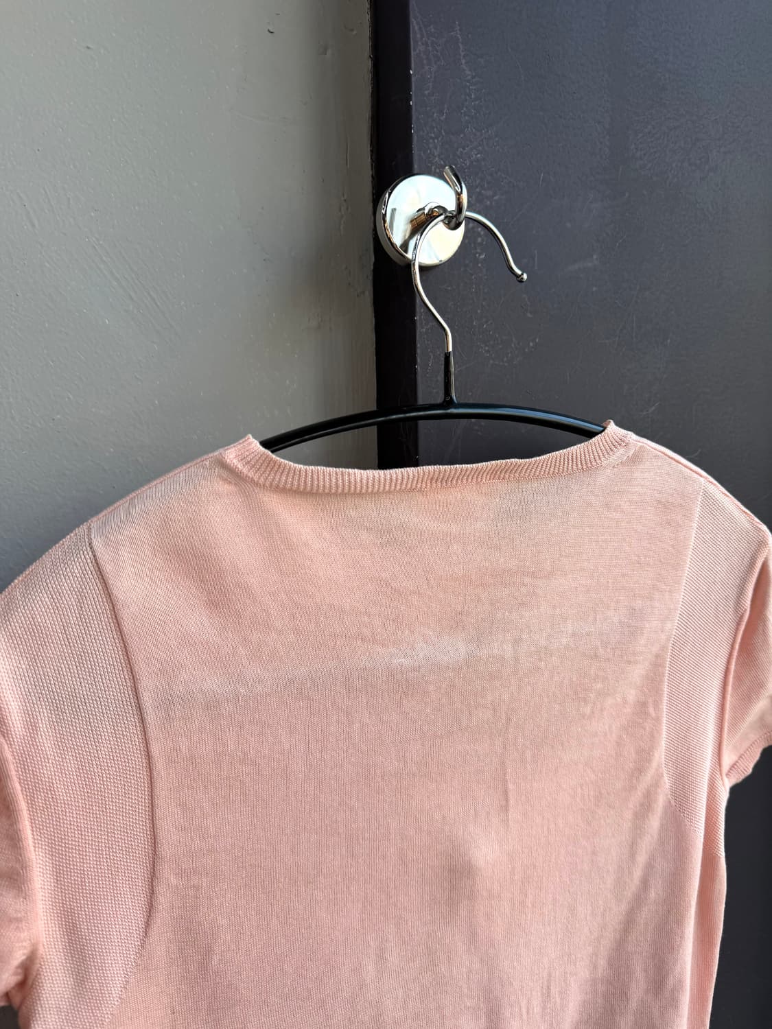 36/ 샤넬 03AW 프론트 빅로고 니트 반팔 상품이미지8