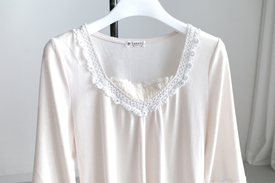 lace frill T 상품이미지3