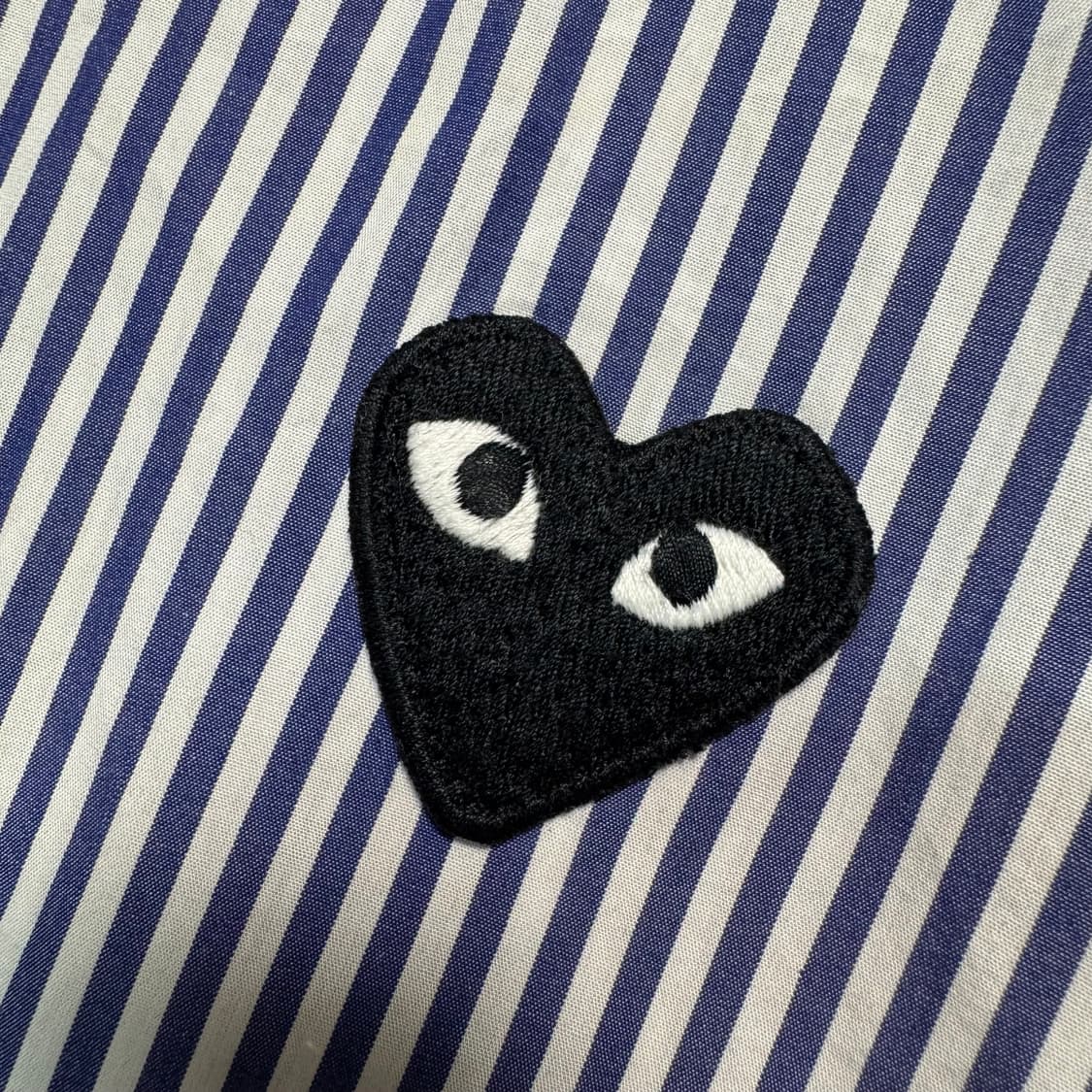 Name : 꼼데가르송 블랙와펜 스트라이프 셔츠 :)  상품이미지4