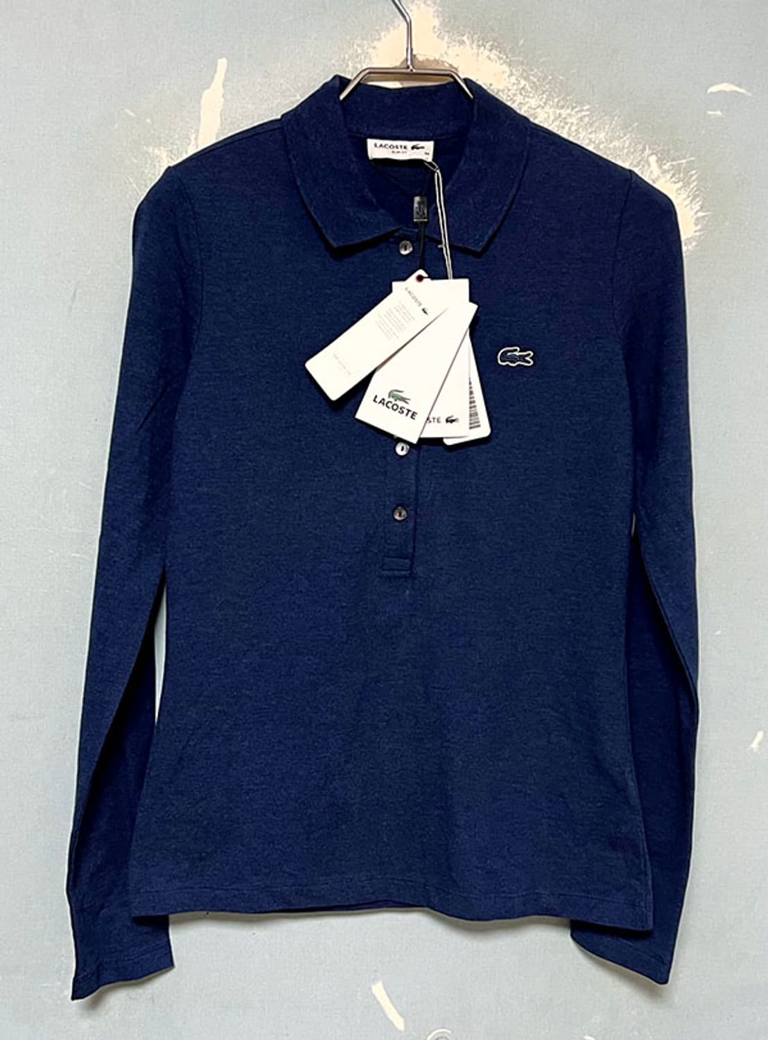 라코스테 여자 카라티 긴팔 34사이즈 캐주얼 춘추 새상품 XS 85 44 상품이미지1