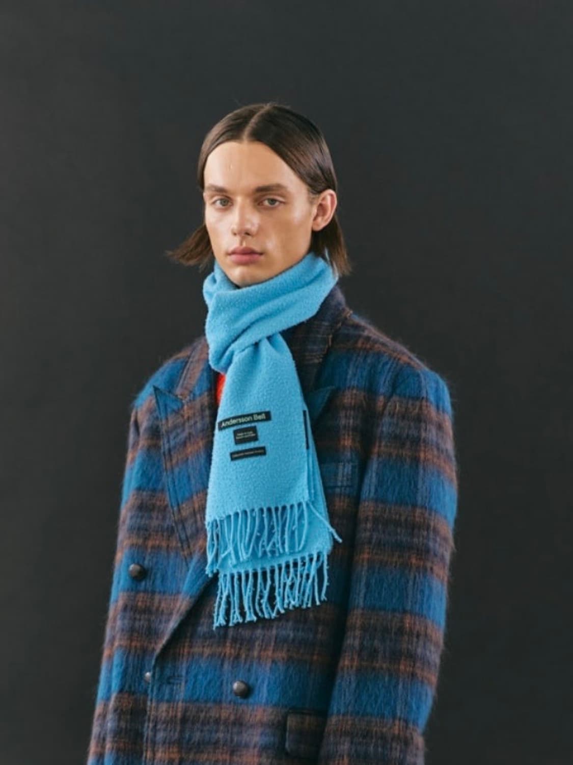 앤더슨벨 비엘라 머플러 블루 상품이미지2