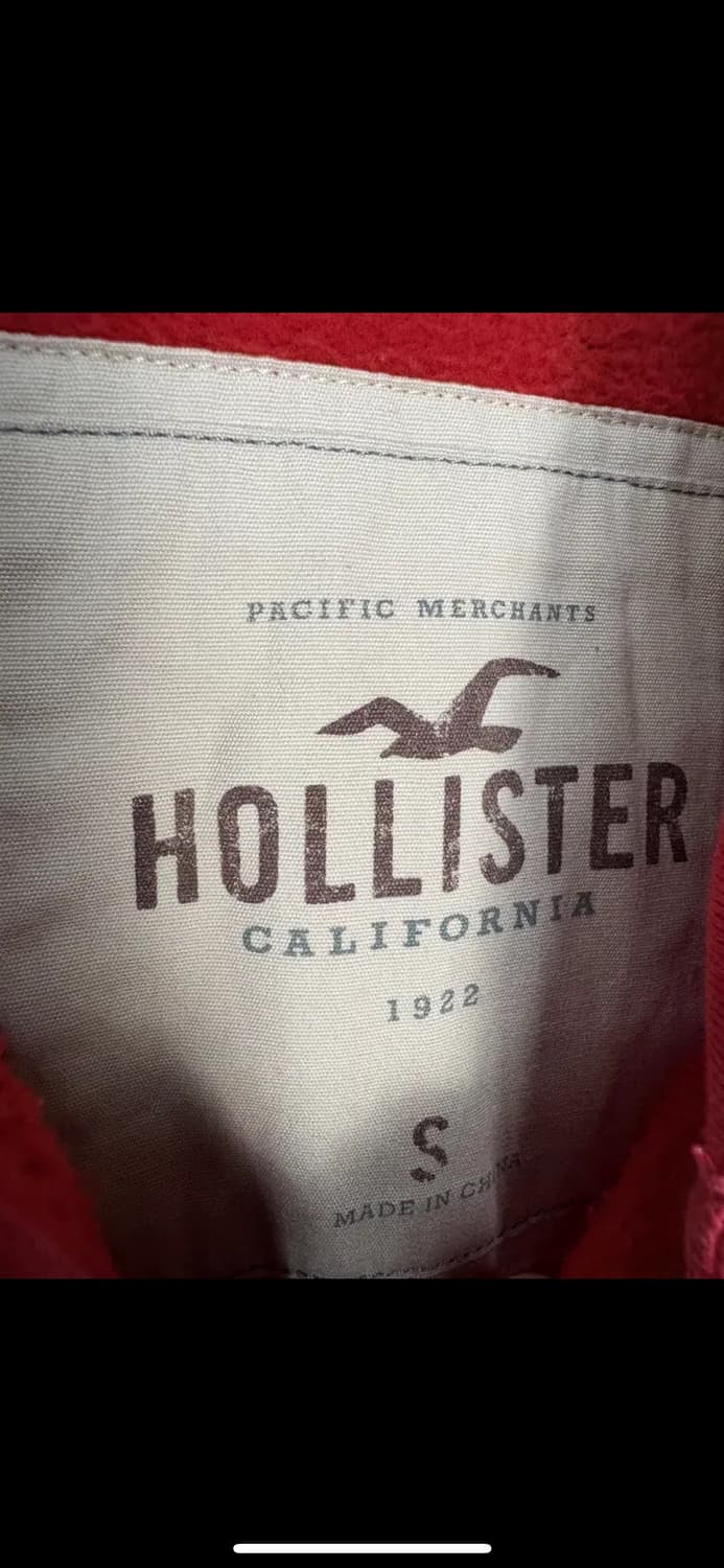 홀리스터 레드 스펠로고 후드집업 H2510 상품이미지6