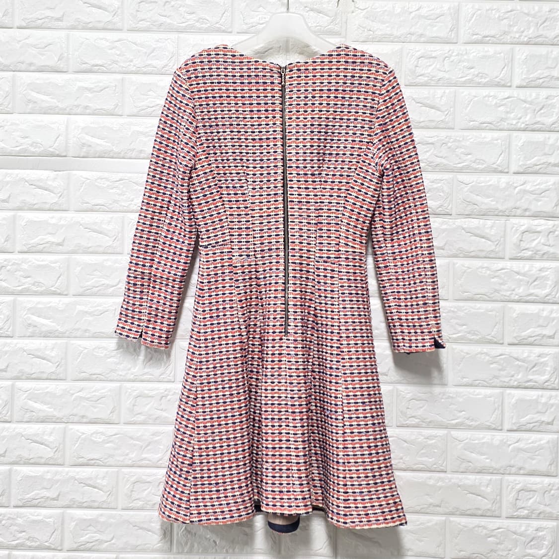 시슬리 핑크 트위드 원피스 S 상품이미지4