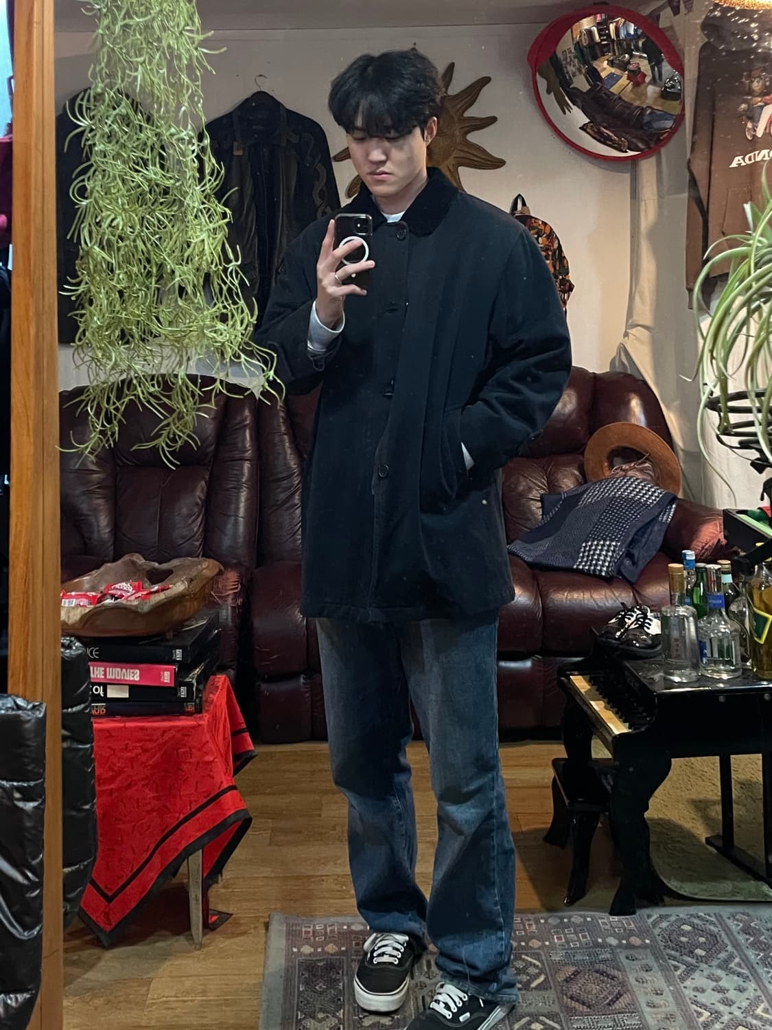 vtg 트윌코튼 미들 코트 상품이미지1