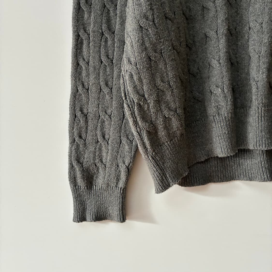 폴로 랄프로렌 신형 케이블 반집업 니트 상품이미지3