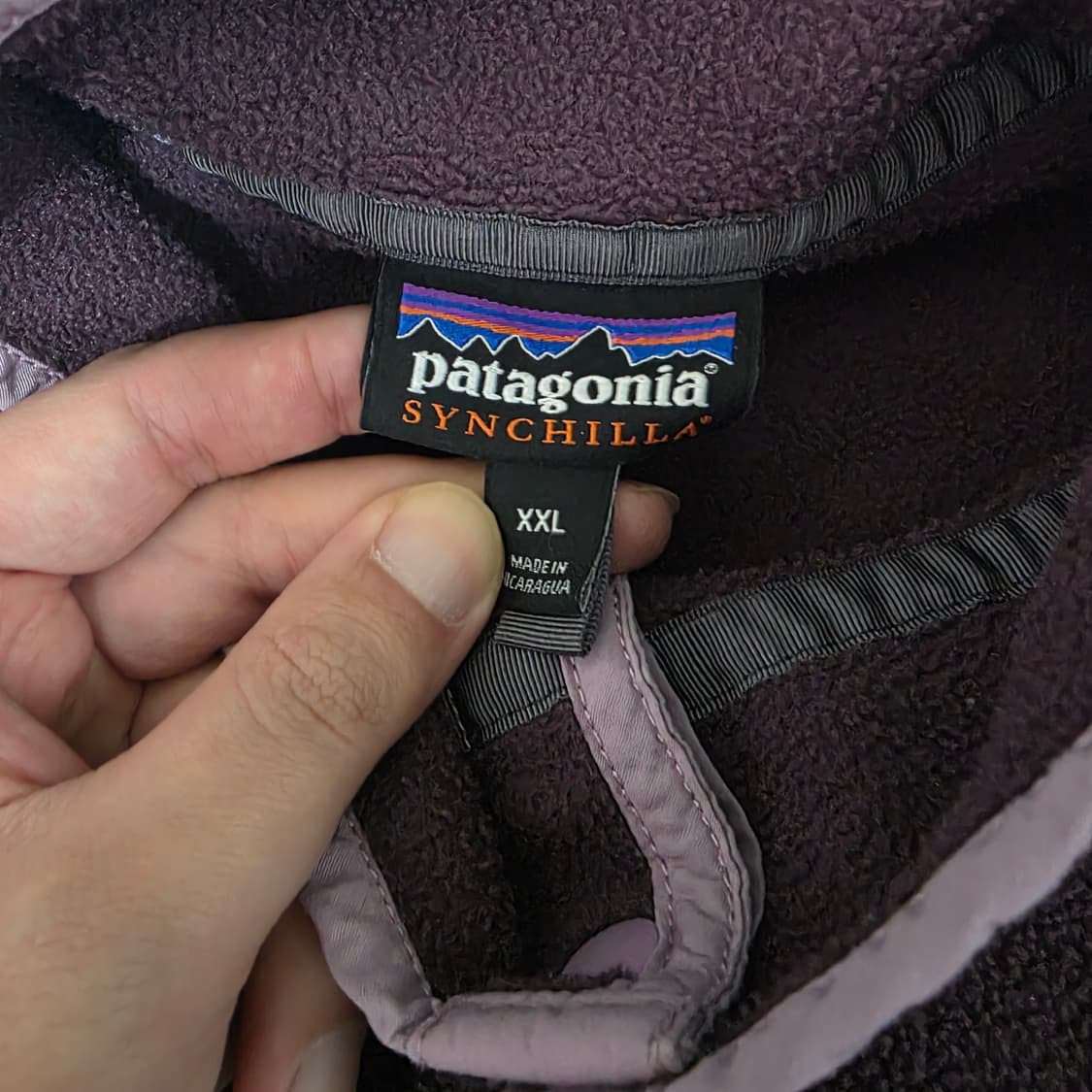 [XXL] 빈티지 파타고니아 신칠라 플리스 스냅 풀오버 버건디 상품이미지8