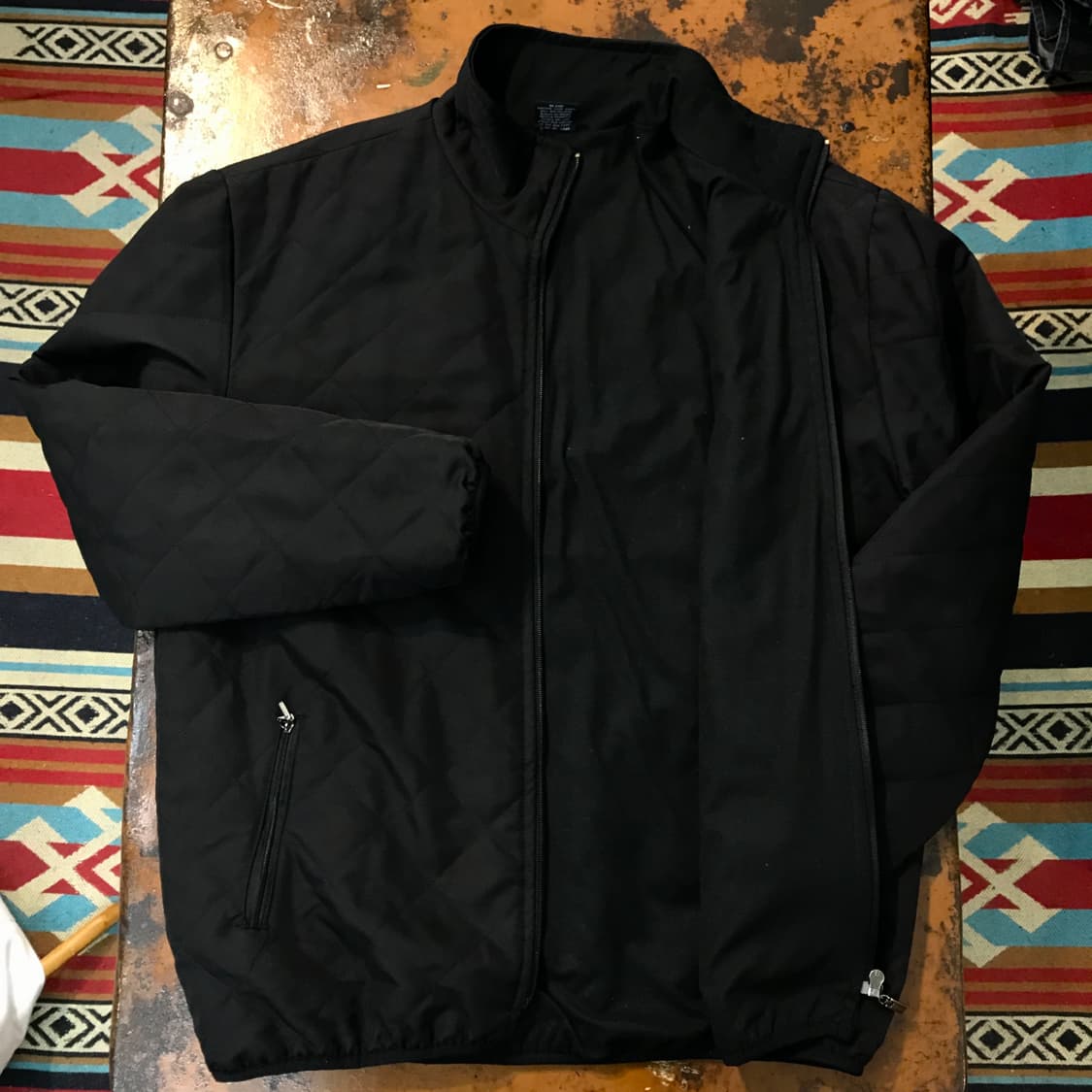 USA 폴로랄프로렌 블랙 집업 퀼팅 자켓 남성 105 사이즈 상품이미지6