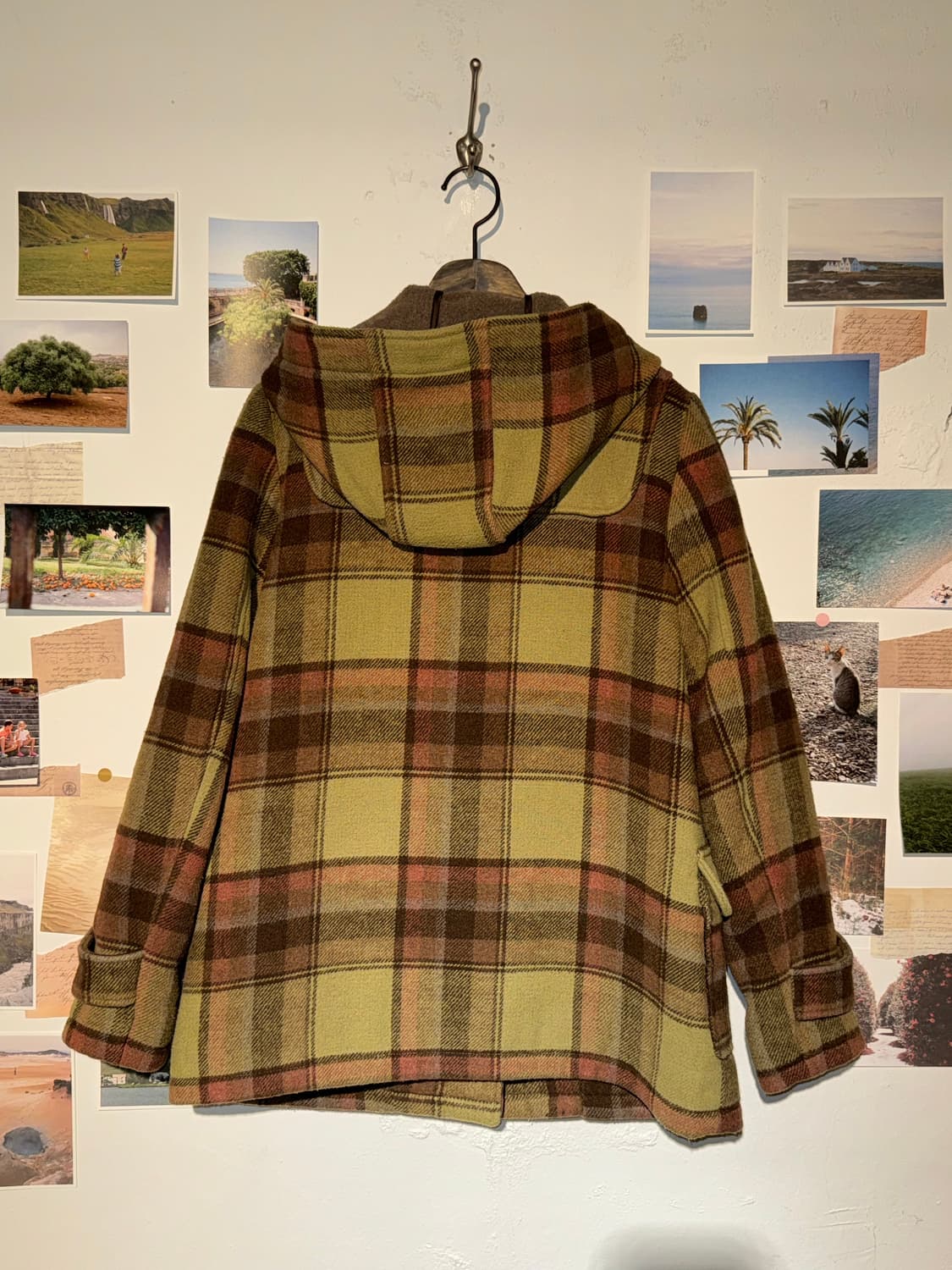 체크 더플 후드 자켓 상품이미지7