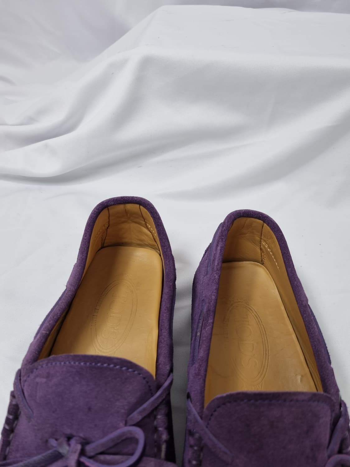 6.5 255 토즈 Tods 스웨이드 고미노 드라이빙 슈즈 퍼플 상품이미지6