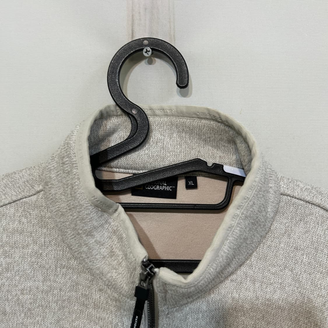 내셔널지오그래픽 남성 기모 니트 풀집업 105 상품이미지2