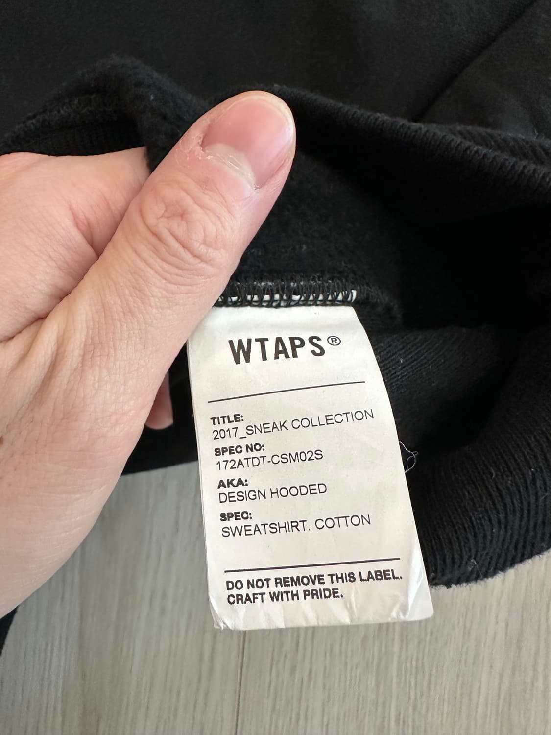 17 wtaps 더블탭스 디자인 후드 xl 상품이미지5