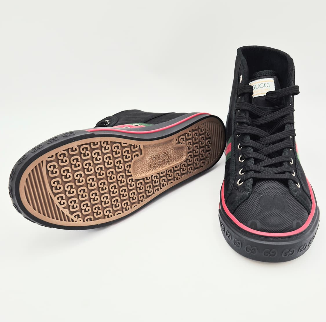구찌 1977 GG 자카드 웹 스트라이프 하이탑 스니커즈 상품이미지8