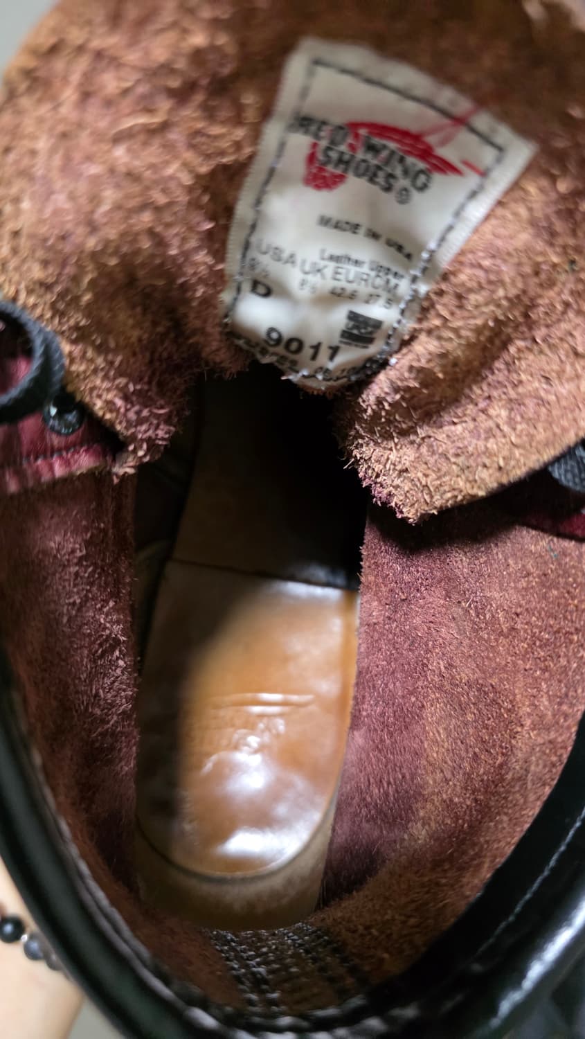 레드윙 백맨 9011 블랙체리 9.5d 상품이미지7