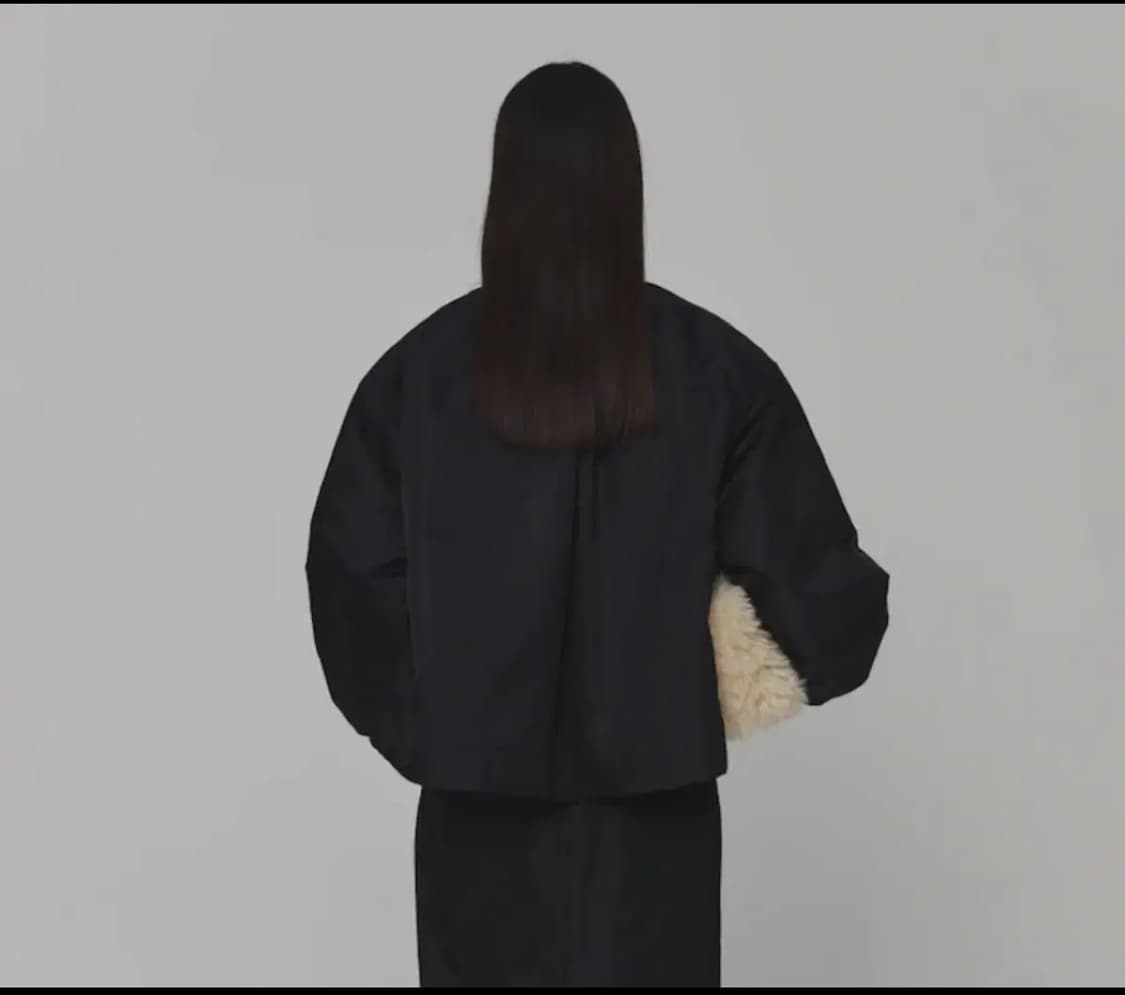 아모멘토 / 퀼티드 리버시블 패딩 점퍼 블랙 / S  상품이미지4